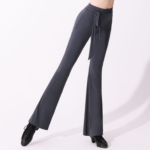 舞蹈裤女形体练功长裤成人现代拉丁莫代尔夏季瑜伽宽松直筒健美裤