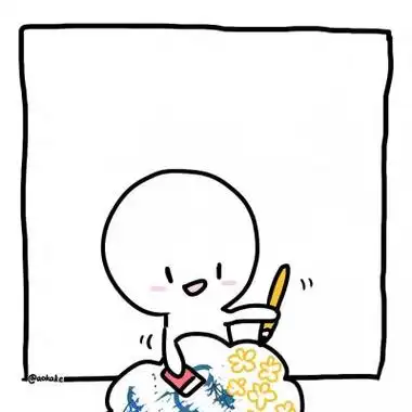 小白人情侣头像 高清可爱好看的小白人头像一上一下情侣图片