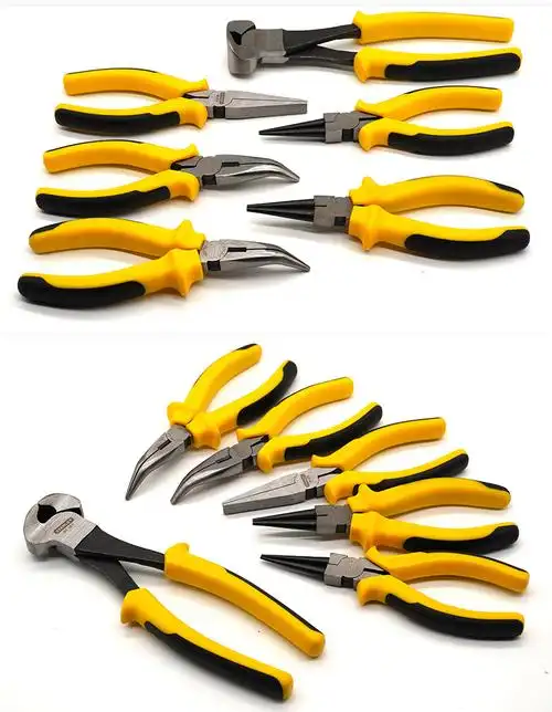 弯嘴钳6寸8寸弯头尖嘴钳圆嘴钳子钢丝钳扁嘴钳子