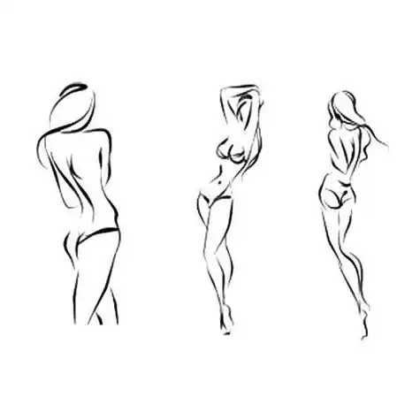 女人身材简笔画 第1页身材曲线简笔画女性身材s曲线线条简笔画简单