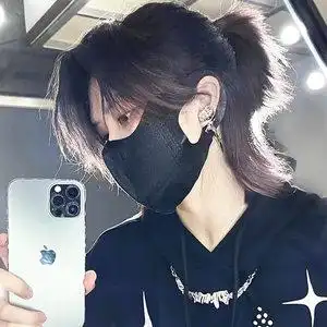 男生狼尾鲻鱼头假发男士武士头韩版帅气潮流网红日系短发全头套式正品