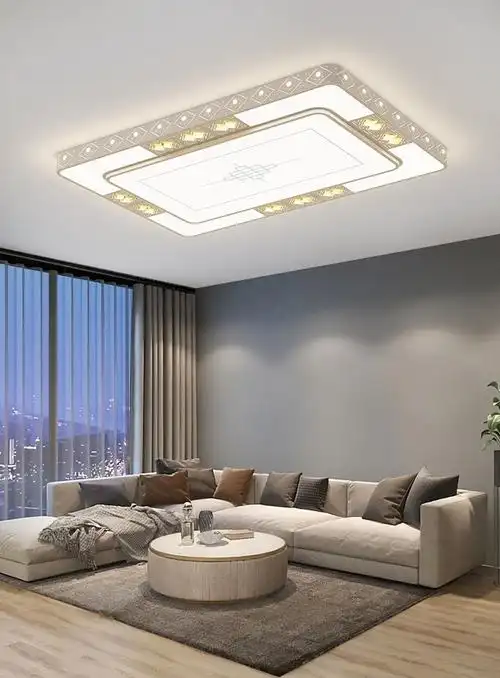 顾家北欧风格客厅灯创意几何led吸顶灯现代简约大气轻奢灯饰客厅餐厅