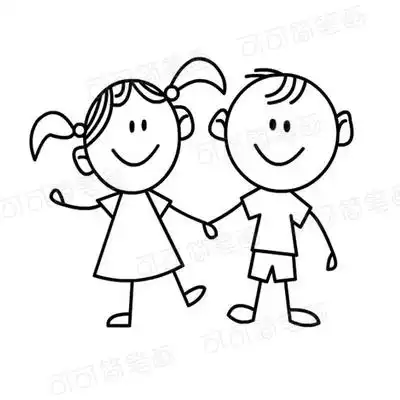 5.活动延伸: 男孩,女孩人物简笔画