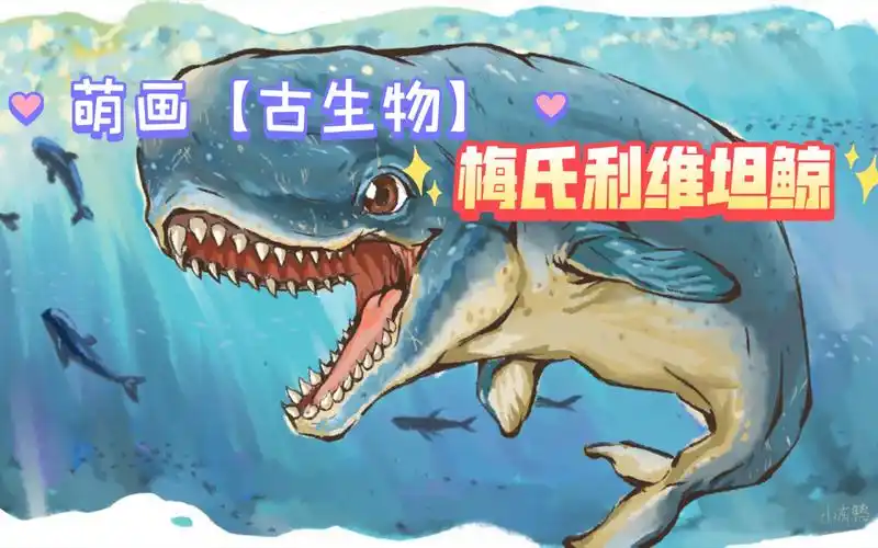 萌画【古生物】之梅氏利维坦鲸.