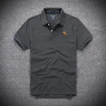 美国af男装费奇新品短袖af小鹿刺绣标识纯棉polo衫翻领商务休闲帅气