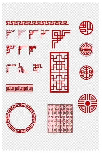 古典纹样传统纹样回形图案中国风纹理