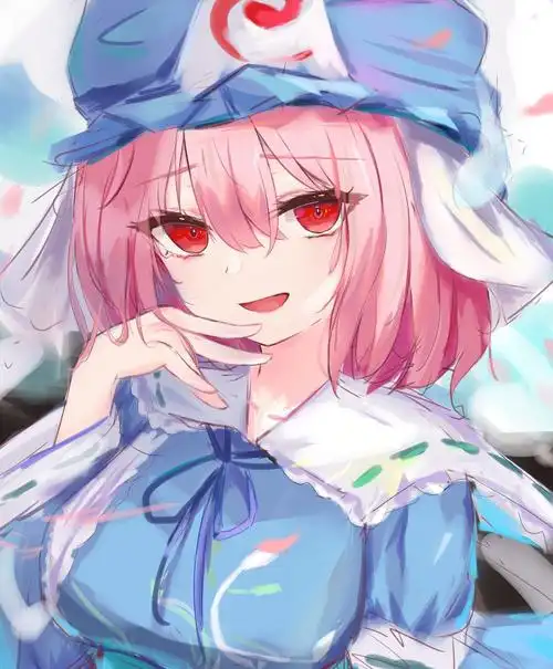 uuz-东方project #西行寺幽幽子 #涂鸦竖图原创作品-触站