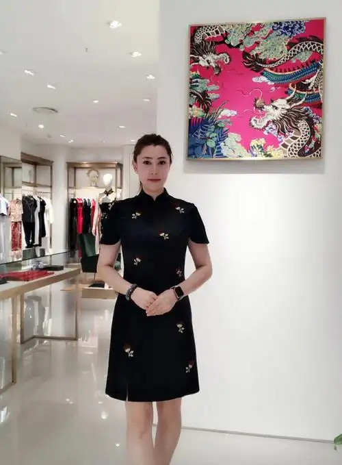 蔓楼兰漫天飘香旗袍