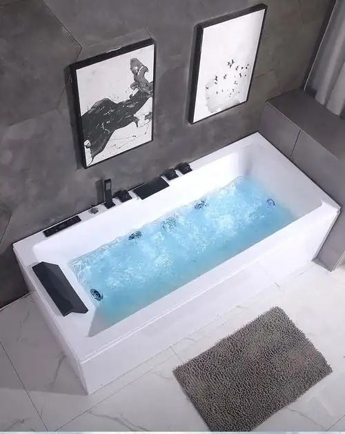 浴缸家用卫生间浴缸古达亚克力成人冲浪按摩浴缸恒温加热浴盆单人浴池