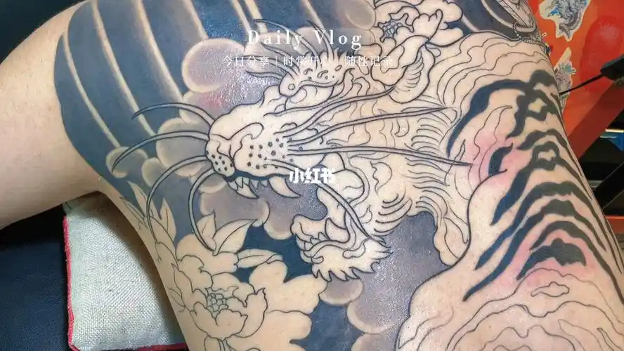 正好你需要,正好我专业传统满背老虎修改#传统纹身 ##子恒刺青 #老虎