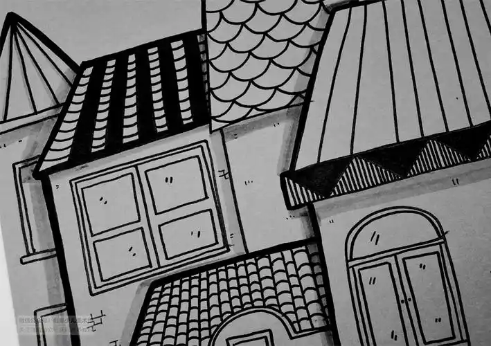 儿童画教程|画面的视觉焦点《窗户背后的故事》