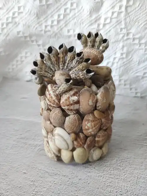 纯手工制作贝壳花瓶
