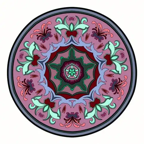 纹样图案设计之圆适合纹样