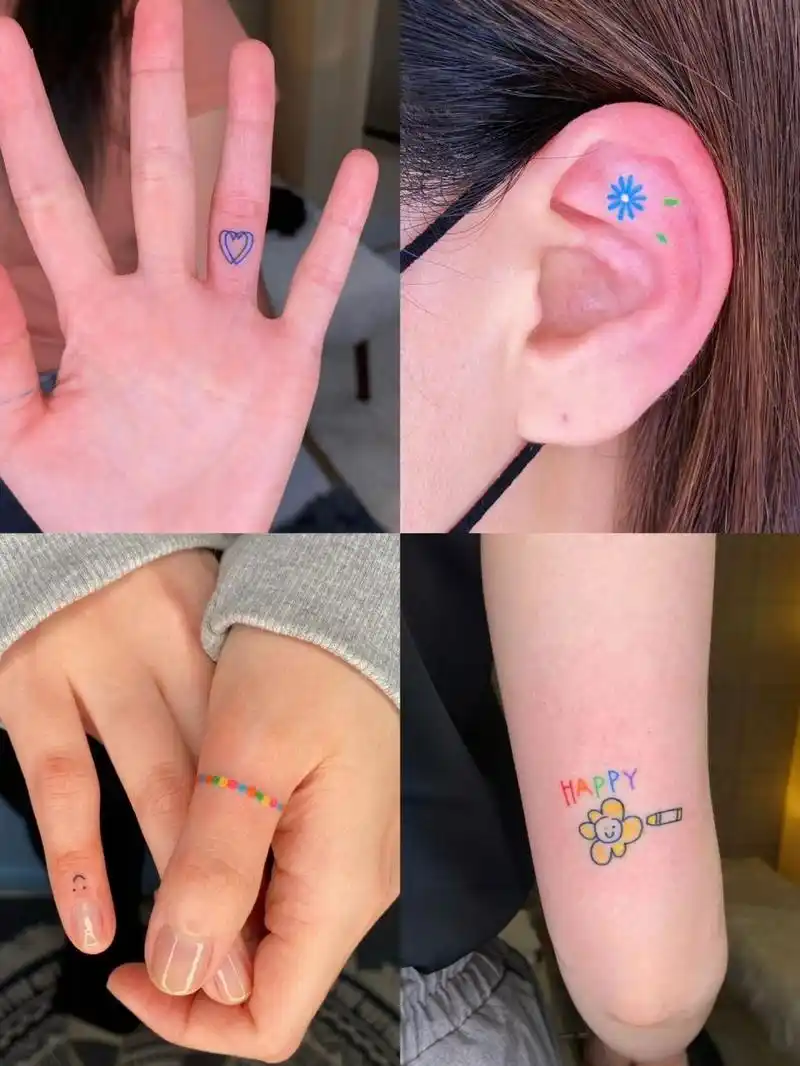 ins风|小纹身图案推荐 疯狂心动91 女生真的推荐这种小纹身面积不大