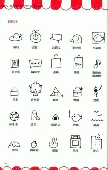 生活中的图标简笔画