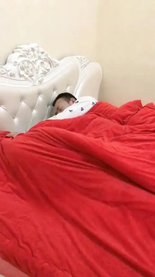 睡觉睡的好好的,居然被蒙进被子去了!