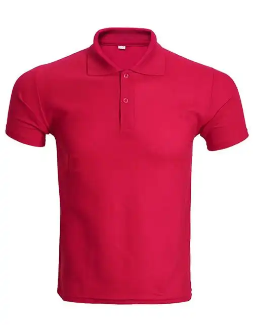 工衣定做logo文化衫t恤涤纶polo衫工作服定制广告衫印字可刺绣 红色 s