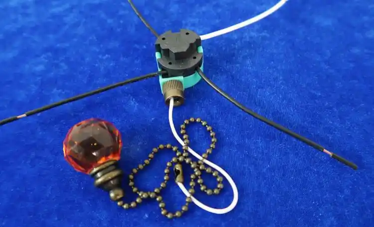 啄婳(zhuohua)尼龙绳款 电风扇吊扇灯拉线拉绳开关控制器3档调速调档