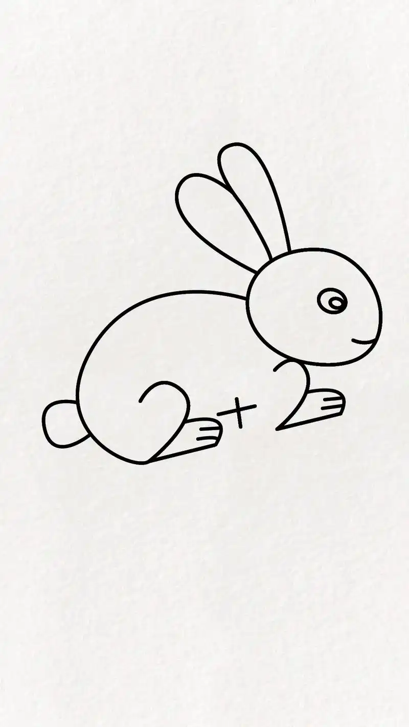 兔年到了,手把手教你画一只可爱的小兔子,是不是超简单呢#简笔画