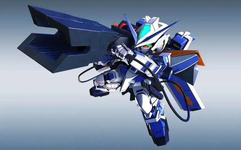 sd高达g世纪火线纵横-异端高达蓝色机 二型l(罗安格林发射器)/蓝异端