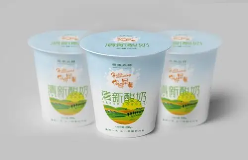 圣丰上品清新酸奶包装设计-美无画品牌设计出品