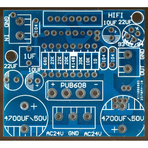 tda7294/tda7293单声道功放板 官方标准线路设计 带整流电路