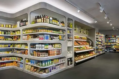 4050平米超市货架陈列装修效果图大全