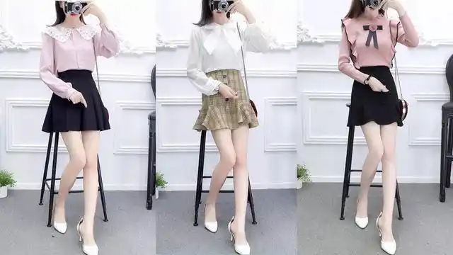 这才是19年春天的变美方式,小香风套装 小白鞋,巨减龄超显白