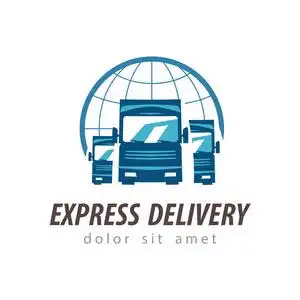 卡车矢量 logo 设计模板.运输或送货的图标照片