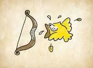 惊弓之鸟简笔画