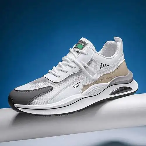 夏季防滑减震新款透气网面鞋轻便软底跑步鞋运动鞋休闲男跑步鞋