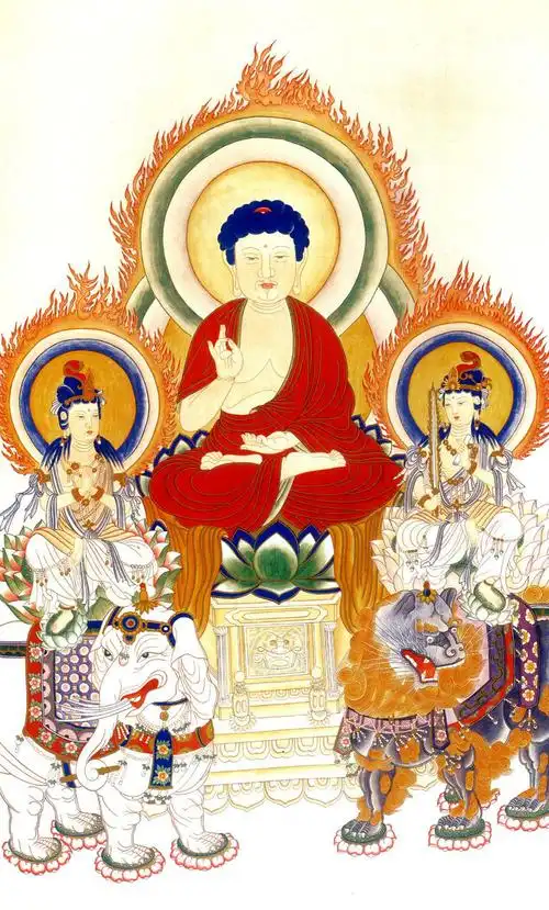 横三世佛---释迦,药师佛,阿弥陀佛!