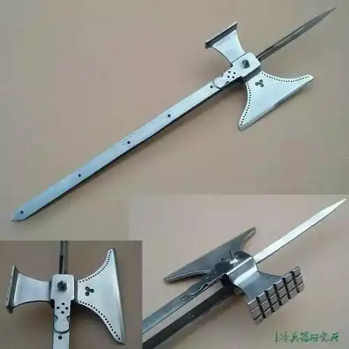 专门针对骑士头盔的开罐器说说欧洲长戟的近亲长柄战斧