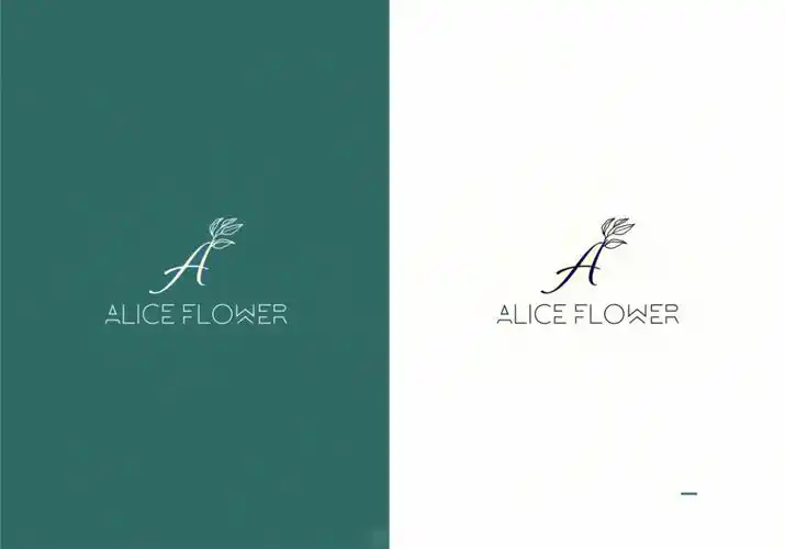 花艺logo设计aliceflower