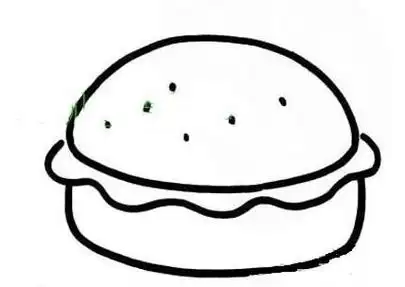 食物简笔画图片 汉堡包汉堡简笔画图片与知识周视图画汉堡简笔画视频