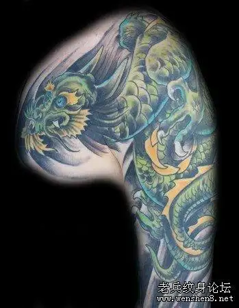 过肩龙纹身图案_过肩龙纹身图片_披肩龙纹身图案大全_第3页 - 纹身秀