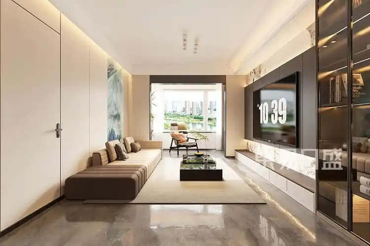 万科城120平米现代轻奢风格装修设计效果图