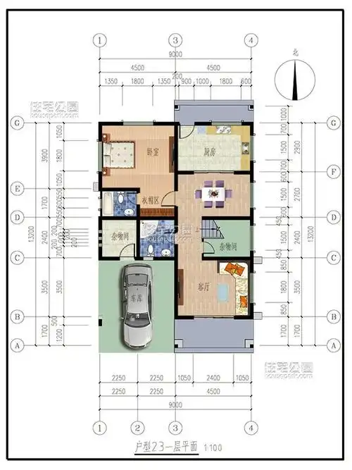 7套宽9米农村别墅户型7最时尚4最美2最实用造价25万你建吗