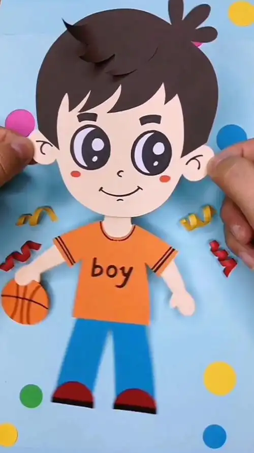 怎样做可爱的小男孩手工?