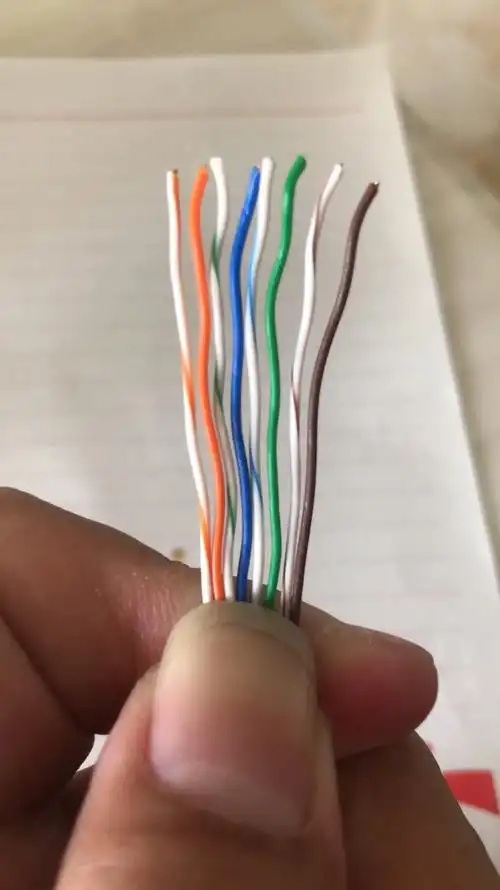 网线穿水晶头的排序是怎样的