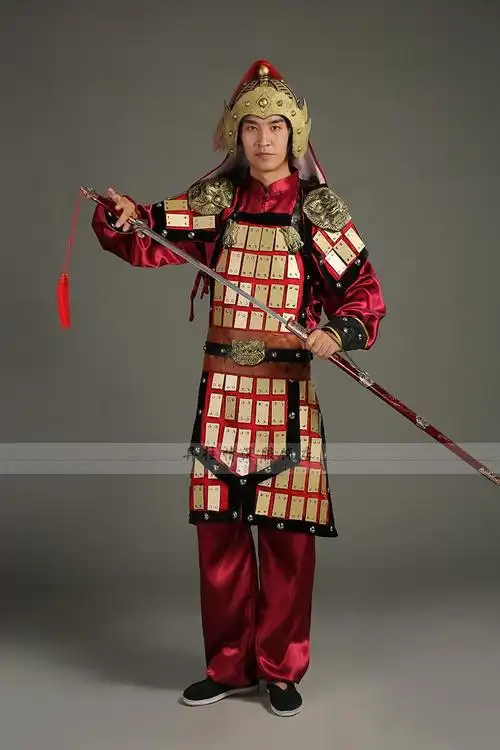 2016古代将军服铠甲盔甲战袍戏剧唐装汉服古装舞台演出服厂家批发