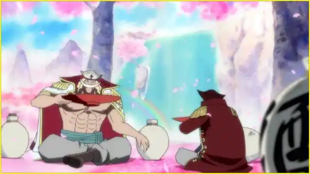 白胡子与罗杰参加宴会