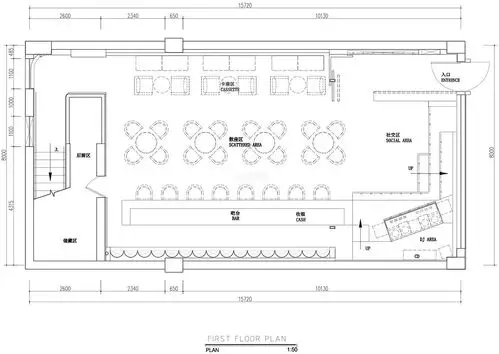 cos.mos 29酒吧之一层平面图