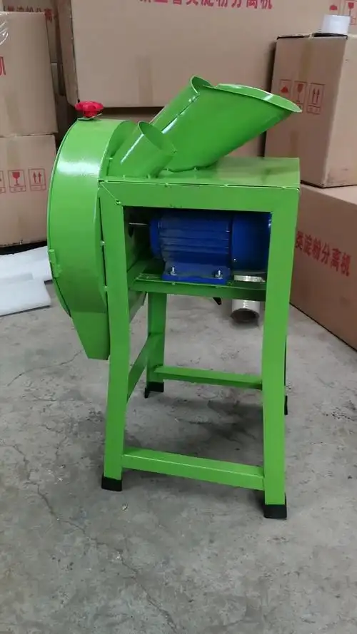 小型家用养殖牛羊鸡电动切草碎草机铡草粉碎机农用猪草机带推料杆