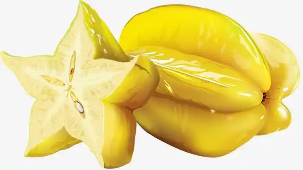 卡通手绘水果装饰海报设计杨桃