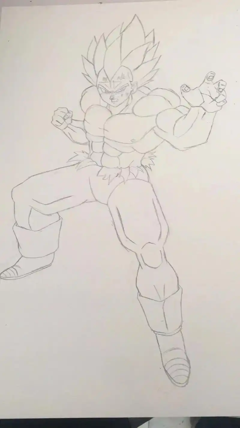 龙珠 #动漫手绘 #手绘 #日常瞎画 #超蓝悟吉塔 还是贝 - 抖音