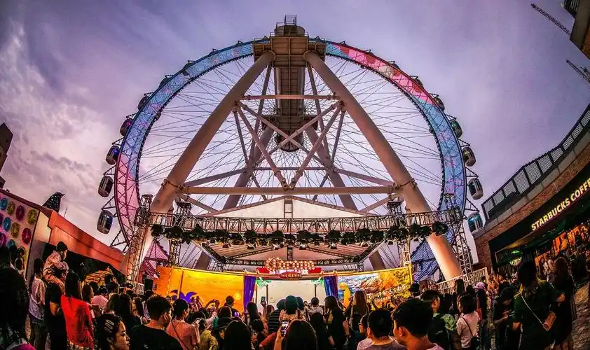 上海sky ring屋顶摩天轮(上海大悦城)