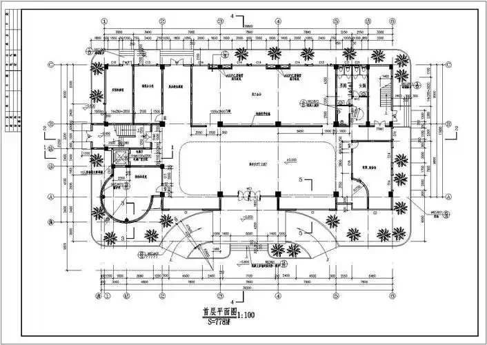 某地区6层框架结构办公楼设计图纸
