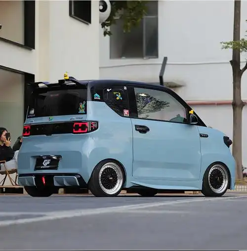 五菱宏光miniev全车改装套件mini马卡龙大小包围 迷你ev前后唇宽体爆