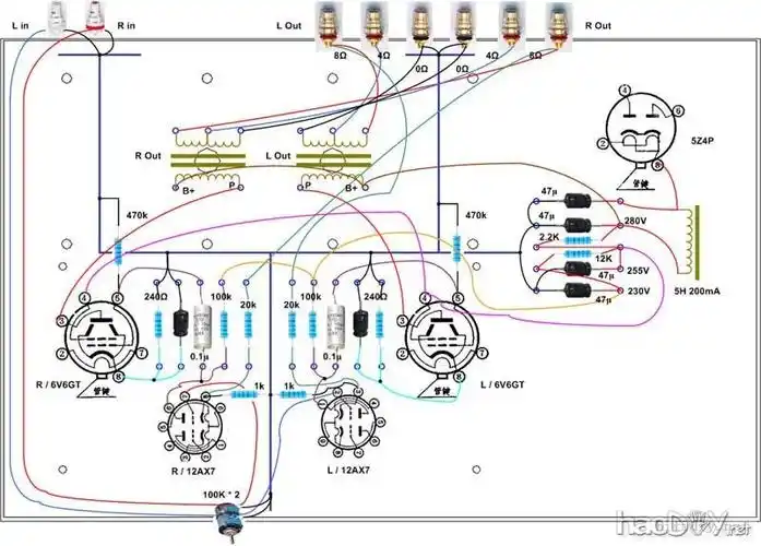 准备做个12ax76v66p6p单端胆机功放